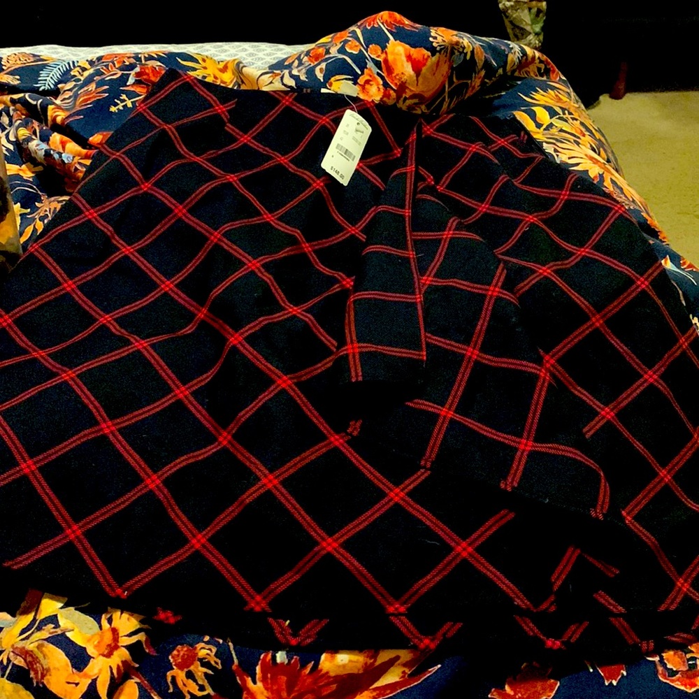 Brooks Brothers Red Fleece wool tartan skirt NEVER WORN